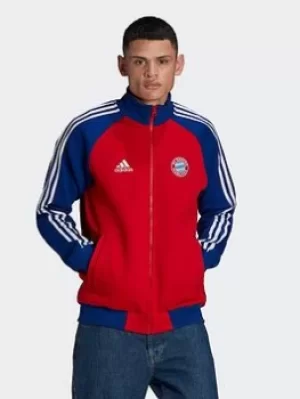 Image of adidas Fc Bayern Tiro 21 Anthem Jacket, Red/Black Size XL Men