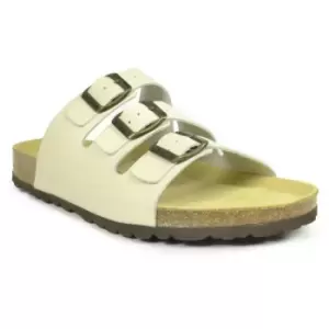 Sanosan Mens Lisbon Leather Sandals (9 UK) (Ivory)