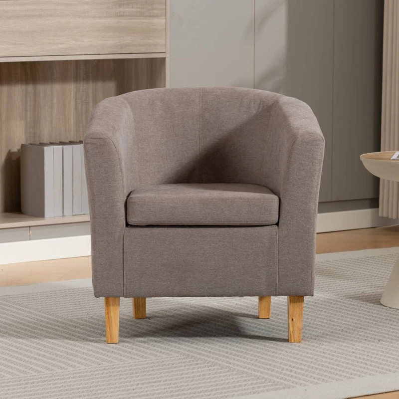 Image of Artemis Home Millie Fabric Accent Chair in Brown Size: 1 Pack Brown Unisex 1 Pack