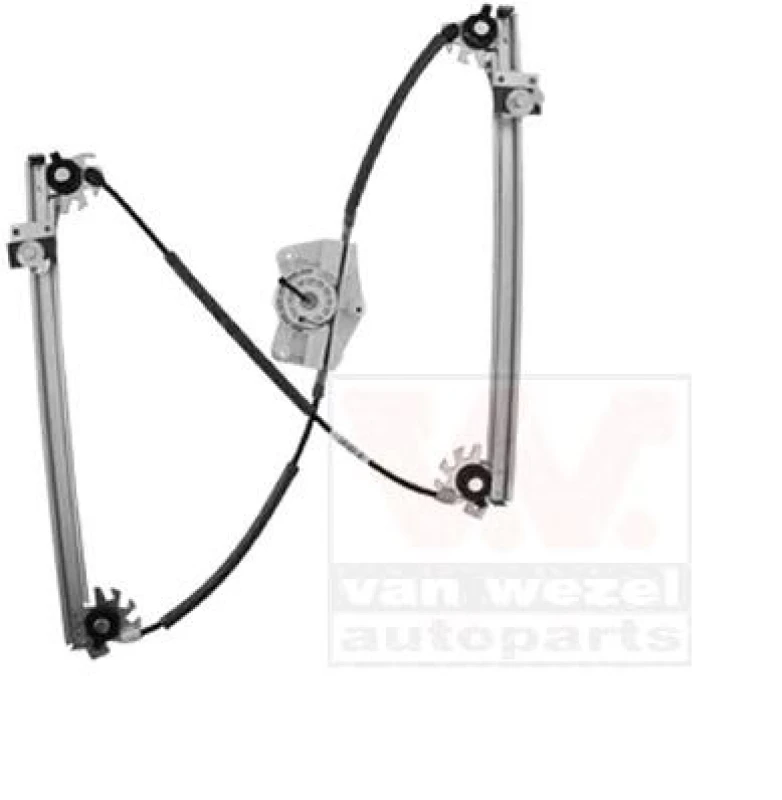 Image of VAN WEZEL 0302261 Window regulator Left Front, Operating Mode: Electric, without electric motor Window Winder (1561)