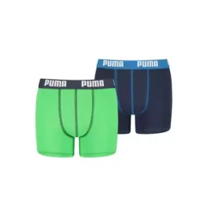 image of Puma 2 Pack Boxers Junior Boys - Green