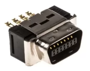 image of 3M 101 14 Way Cable Mount D-sub Connector Plug, 2.54mm Pitch