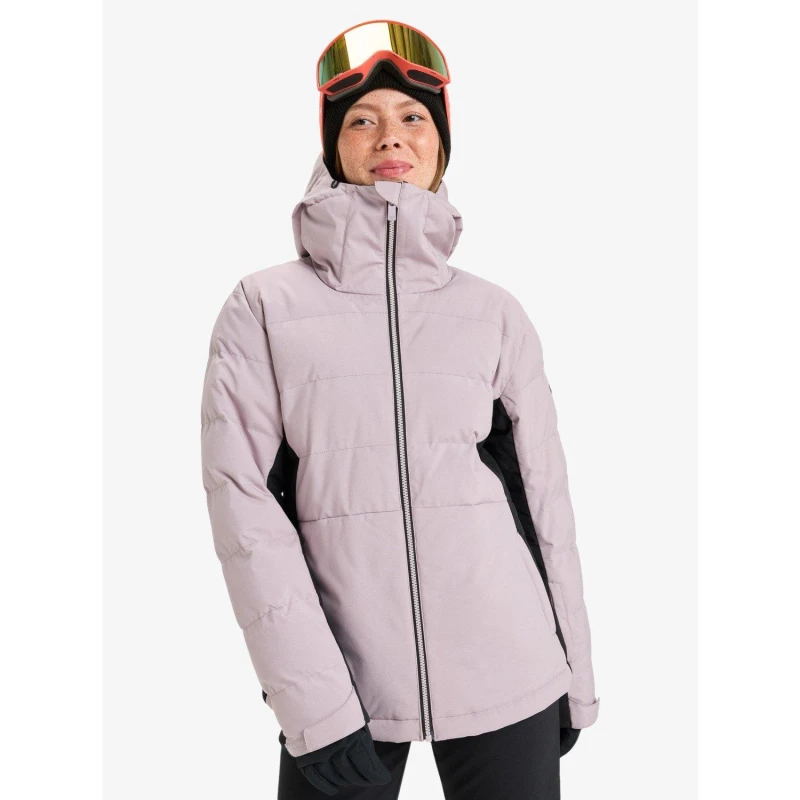 Image of Roxy Womens snowboarding jacket Roxy Snowyhill Puffy Violet Female M