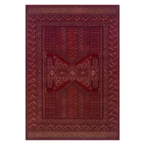 Image of Oriental Weavers Royal Classic Rug Red Pattern 635R 120X180cm