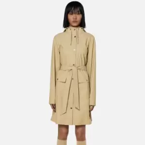 Image of Rains Curve Coated-Shell Hooded Jacket - L