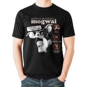 image of Gremlins - Unisex Large Mogwai Guide T-Shirt (Black)