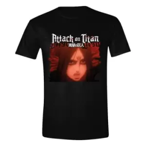 Image of Attack on Titan T-Shirt Red Portrait Size L