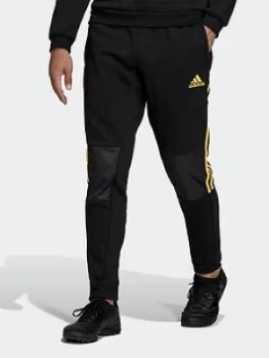 Image of adidas Tiro Winterized Tracksuit Bottoms, Black/Yellow Size XL Men