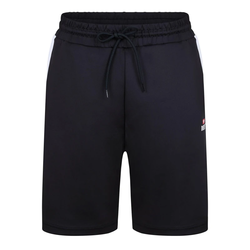 Image of Diesel Mens Fleece Jogger Shorts Black male XS
