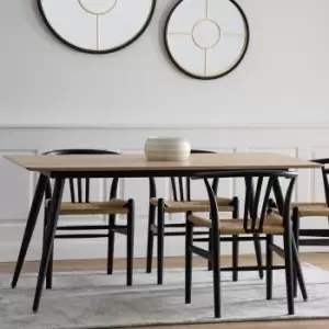 Image of Newport 6 Seater Rectangular Dining Table Natural