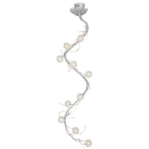 Image of Wireball Pendant Ceiling Light Satin Nickel