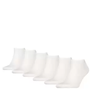 Image of Tommy Bodywear Sneaker 6 Pack Socks Mens - White