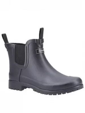 Image of Cotswold Blenheim Ankle Wellington Boots, Black, Size 8, Women
