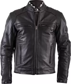 Image of Helstons Trust Motorcycle Leather Jacket, black, Size S, black, Size S