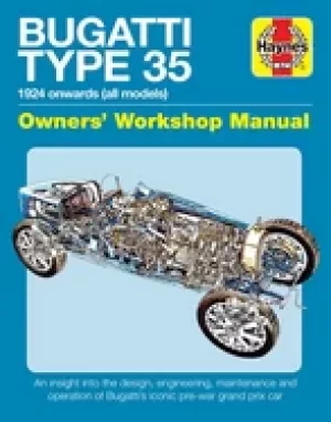 Image of bugatti type 35 owners workshop manual 1924 onwards all models an insight