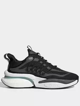 Image of adidas Sportswear Mens Alphaboost V1 Trainers - Black/Grey, Size 12, Men
