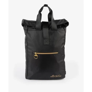 Image of Barbour International Apex Roll Top Backpack - Black