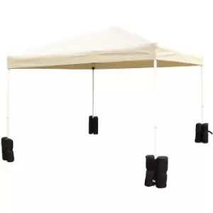 Image of 4pcs Gazebo Weight Sand Bag Bags Leg Weights Marquee Tent Canopy Base - Outsunny