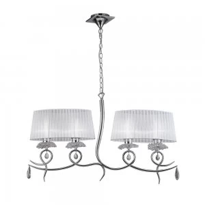 Image of M5322 Habana White Round Shade 240mm, Suitable for Table Lamps
