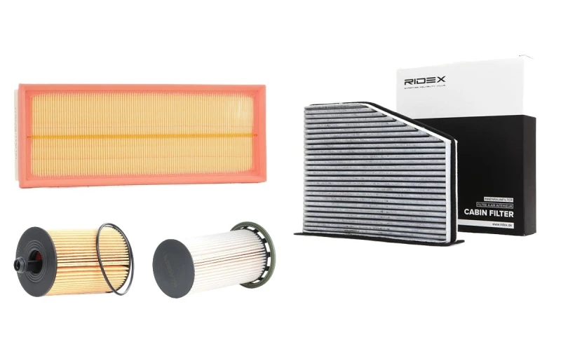 Image of RIDEX 4055F24996 Filter Set with gaskets/seals Filter Set (4055)