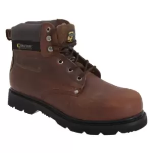 Image of Grafters Mens Gladiator Safety Boots (12 UK) (Brown)