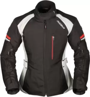 Image of Modeka Violetta Ladies Motorcycle Textile Jacket, black-grey, Size 44 for Women, black-grey, Size 44 for Women