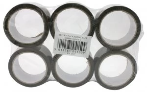 Image of Q Connect Packaging Tape Clear 50mmx66m - 6 Pack