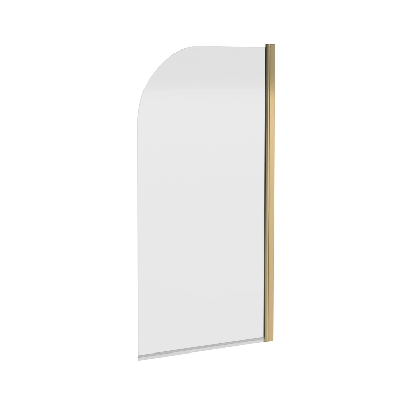 Image of Balterley Reversible Brushed Brass Bath Shower Screen Metallics unisex