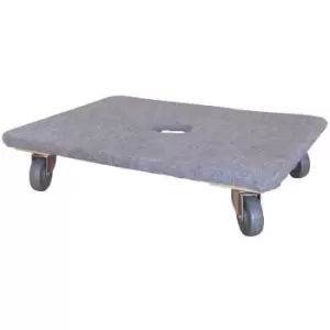 Image of Padded Timber Dolly 760mm L x 460mm W With Pulling Strap