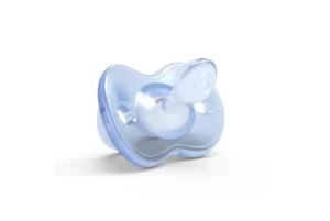 image of Nuvita Ortohosoft Soother with Blue Orthodontic Teat