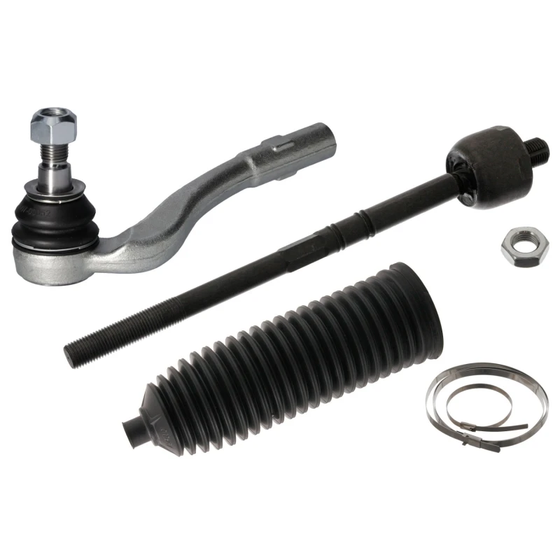 Image of FEBI BILSTEIN 44693 Tie Rod Front Axle Left, with nuts, with bellow Rod Assembly (284)