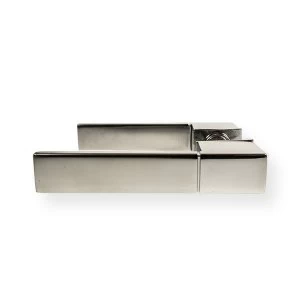 image of LocksOnline Minimal Lever Door Handle Set on Concealed Rose