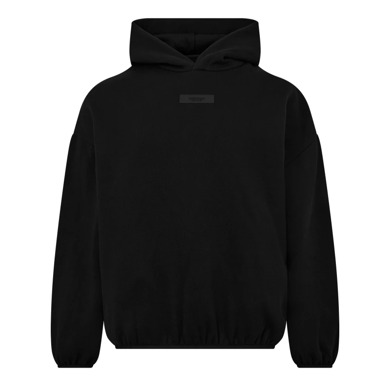 Image of Fear Of God Essentials Logo Tab Cotton Hoodie Heather Wood male 2X Large
