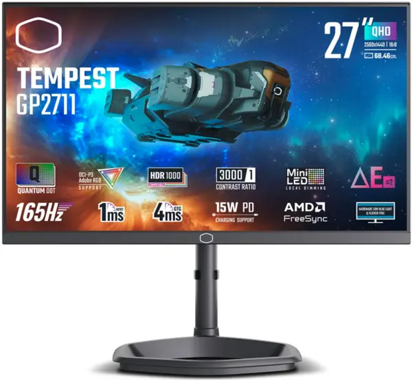 image of Cooler Master 27" GP2711 Quad HD Mini Gaming LED Monitor