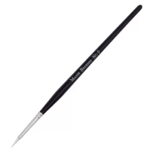 Image of Major Brushes White Nylon Sable Brush, Pack 10, Size 0