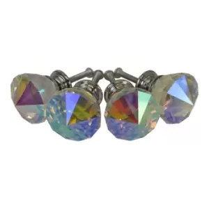 Image of Diamond Shaped Crystal Effect Doorknobs