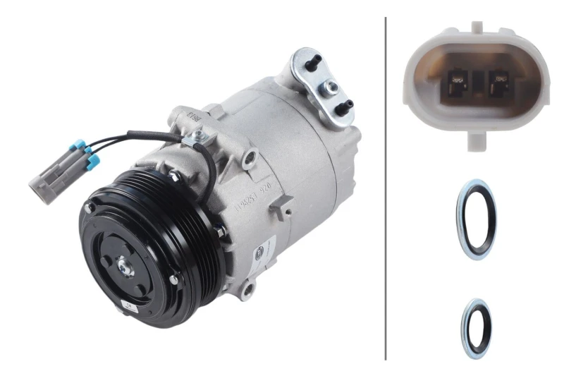 Image of HELLA Air conditioning compressor HELLA 8FK 366 200-721