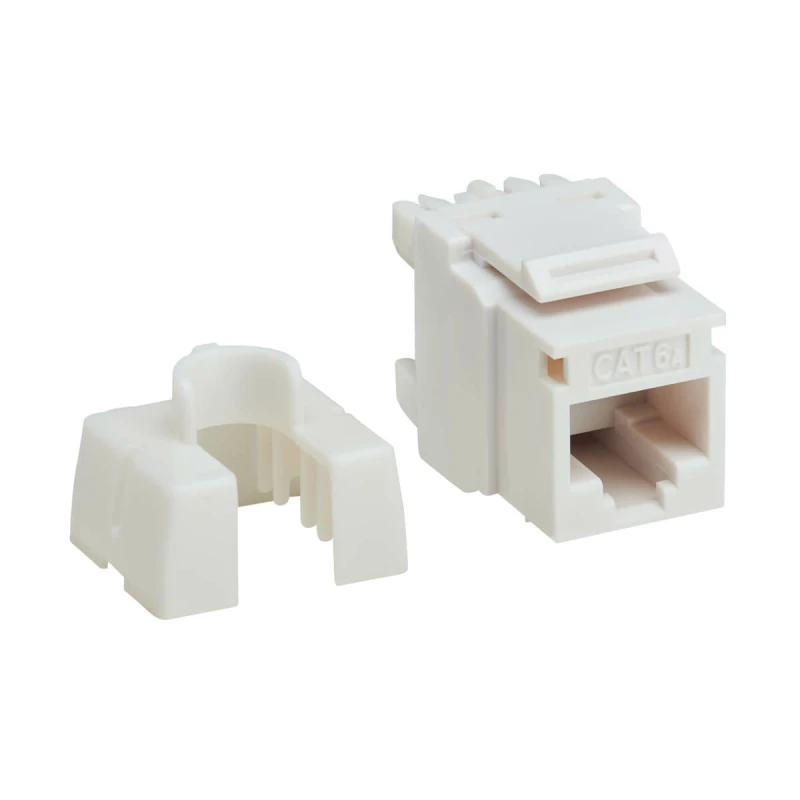 Image of Tripp Lite N238-001-WH-6A Cat6a 110-Style Punchdown RJ45 Keystone Jack