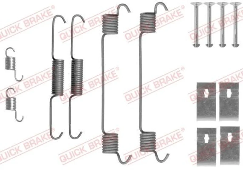 Image of QUICK BRAKE Brake shoe fitting kit QUICK BRAKE 105-0860