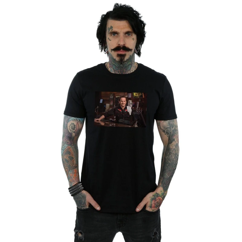 Image of Supernatural Supernatural Men Gabriel's Bar T-Shirt in Black Size: Small Black S Male 5057972330579