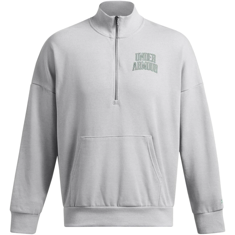Image of Under Armour Mens Icon 1/4 Zip Fleece Grey male S