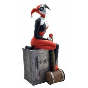 image of Harley Quinn On The Safe Bank