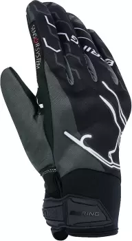 Image of Bering Walshe Motorcycle Gloves, black-grey Size M black-grey, Size M