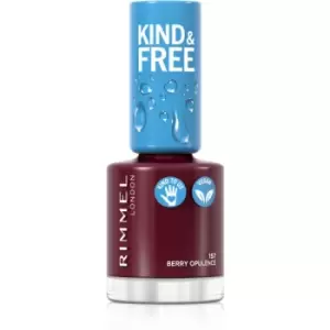 image of Rimmel Kind & Free Nail Polish Shade 157 Berry Opulence 8 ml