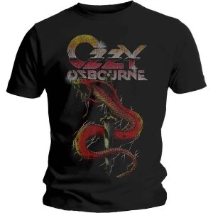 Image of Ozzy Osbourne - Vintage Snake Unisex Large T-Shirt - Black