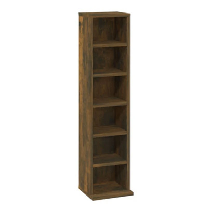 Image of VIDAXL Cd Cabinet Smoked Oak 21x20x88cm Engineered Wood Vidaxl 8720286931370