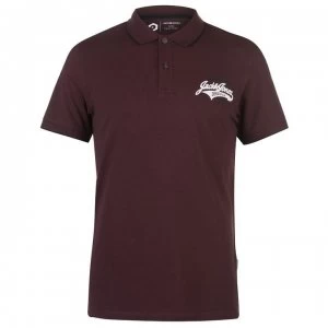 image of Jack and Jones Core Heritage Polo Shirt Mens - Fugde