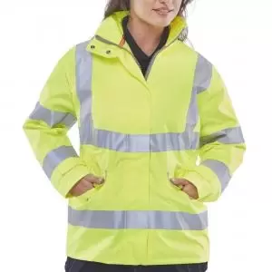 Image of Beeswift Ladies Executive Hi-Viz Jacket Saturn Yellow M LBD30SYM