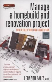 Image of Manage a Homebuild and Renovation Project by Leonard Sales Paperback