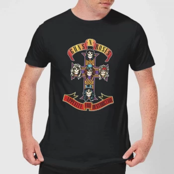 Image of Guns N Roses Appetite For Destruction Mens T-Shirt - Black - 3XL - Black